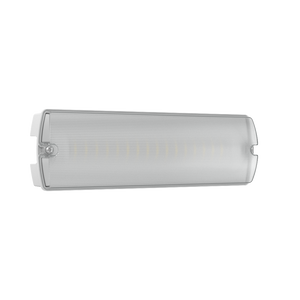 APEX Rectangle Fire Exit Bulkhead Light Fitting | LED 3.5W 254lm | 4000K Daylight White | IP65 | 3hr Emergency SELF TEST