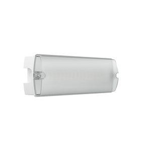 APEX Rectangle Fire Exit Bulkhead Light Fitting | LED 3.5W 254lm | 4000K Daylight White | IP65 | 3hr Emergency SELF TEST