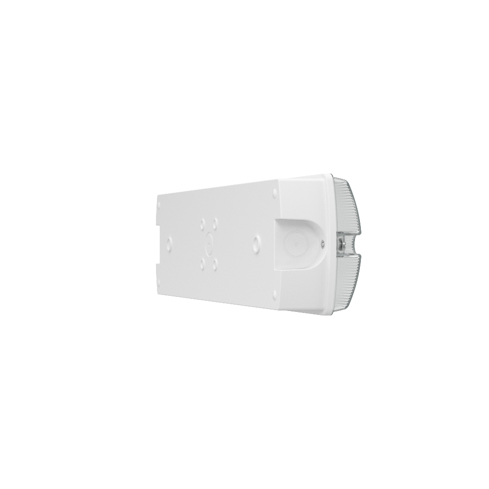 APEX Rectangle Fire Exit Bulkhead Light Fitting | LED 3.5W 254lm | 4000K Daylight White | IP65 | 3hr Emergency SELF TEST