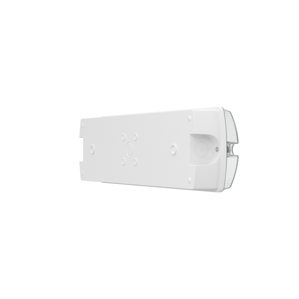 APEX Rectangle Fire Exit Bulkhead Light Fitting | LED 3.5W 254lm | 4000K Daylight White | IP65 | 3hr Emergency SELF TEST