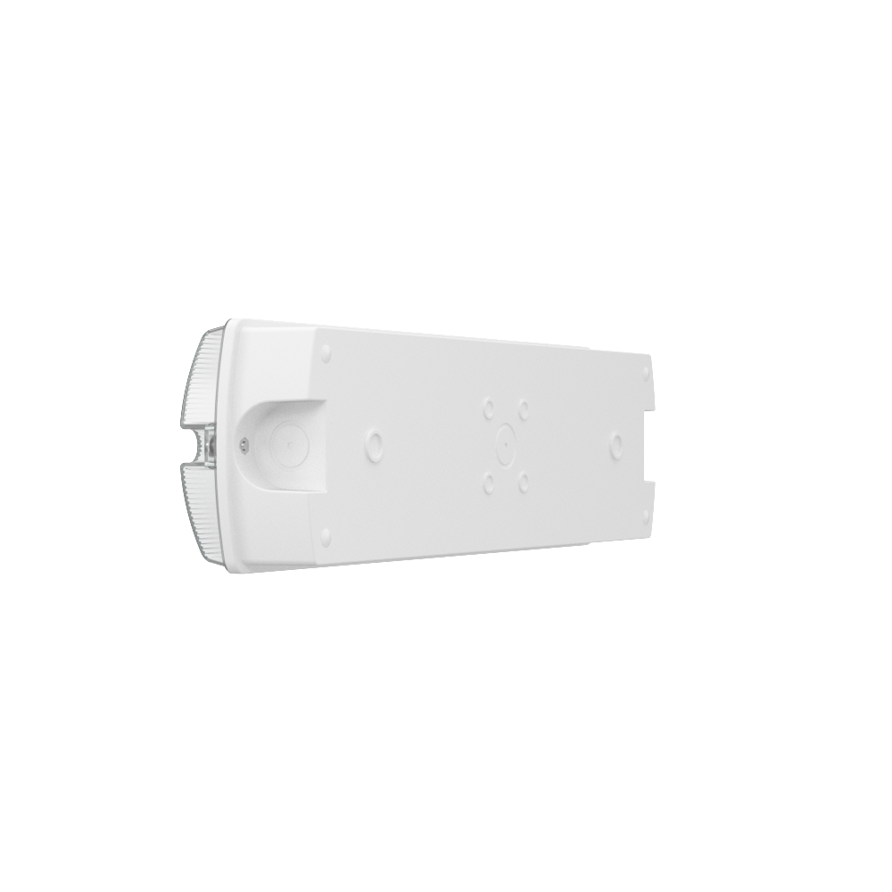 APEX Rectangle Fire Exit Bulkhead Light Fitting | LED 3.5W 254lm | 4000K Daylight White | IP65 | 3hr Emergency SELF TEST