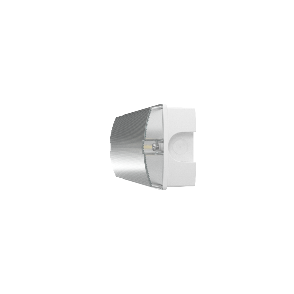 APEX Rectangle Fire Exit Bulkhead Light Fitting | LED 3.5W 254lm | 4000K Daylight White | IP65 | 3hr Emergency SELF TEST