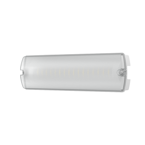 APEX Rectangle Fire Exit Bulkhead Light Fitting | LED 3.5W 254lm | 4000K Daylight White | IP65 | 3hr Emergency SELF TEST