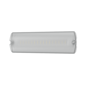 APEX Rectangle Fire Exit Bulkhead Light Fitting | LED 3.5W 254lm | 4000K Daylight White | IP65 | 3hr Emergency SELF TEST