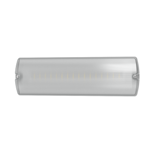 APEX Rectangle Fire Exit Bulkhead Light Fitting | LED 3.5W 254lm | 4000K Daylight White | IP65 | 3hr Emergency SELF TEST