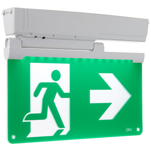 6in1 Surface Wall / Ceiling Exit Running Man Sign Light | LED 3.5W | 6500K Daylight White | IP20 | 3hr Emergency