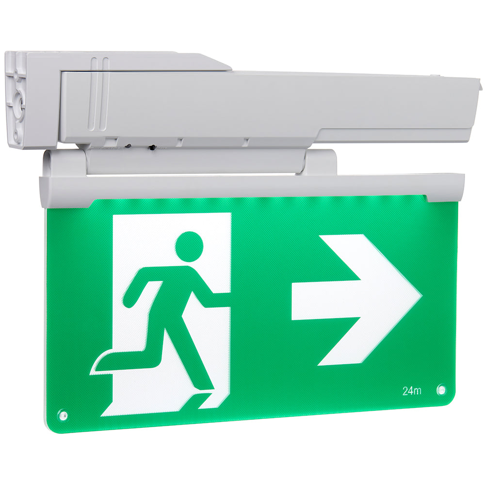 6in1 Surface Wall / Ceiling Exit Running Man Sign Light | LED 3.5W | 6500K Daylight White | IP20 | 3hr Emergency