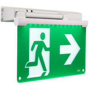 6in1 Surface Wall / Ceiling Exit Running Man Sign Light | LED 3.5W | 6500K Daylight White | IP20 | 3hr Emergency