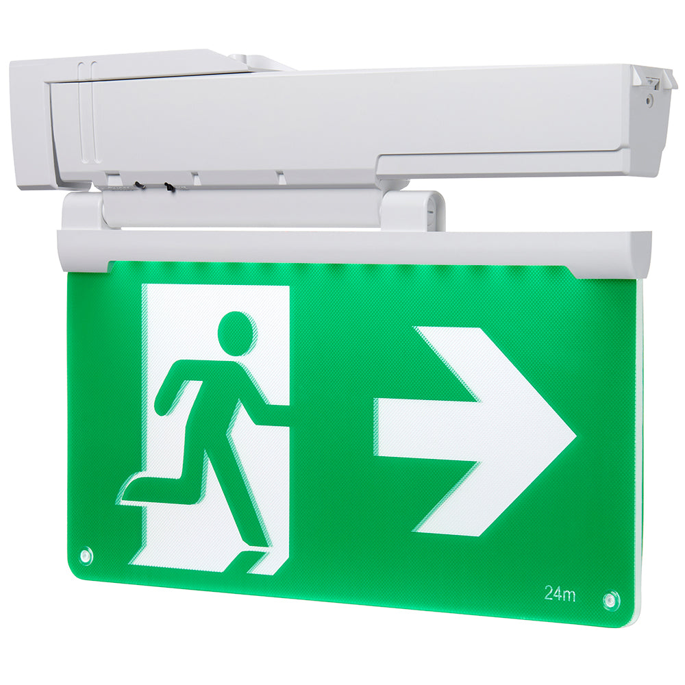 6in1 Surface Wall / Ceiling Exit Running Man Sign Light | LED 3.5W | 6500K Daylight White | IP20 | 3hr Emergency