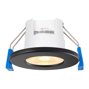 4CCT LITE | LED Fire Rated Downlight | Dimmable 5W 5200lm | IP65 | Black