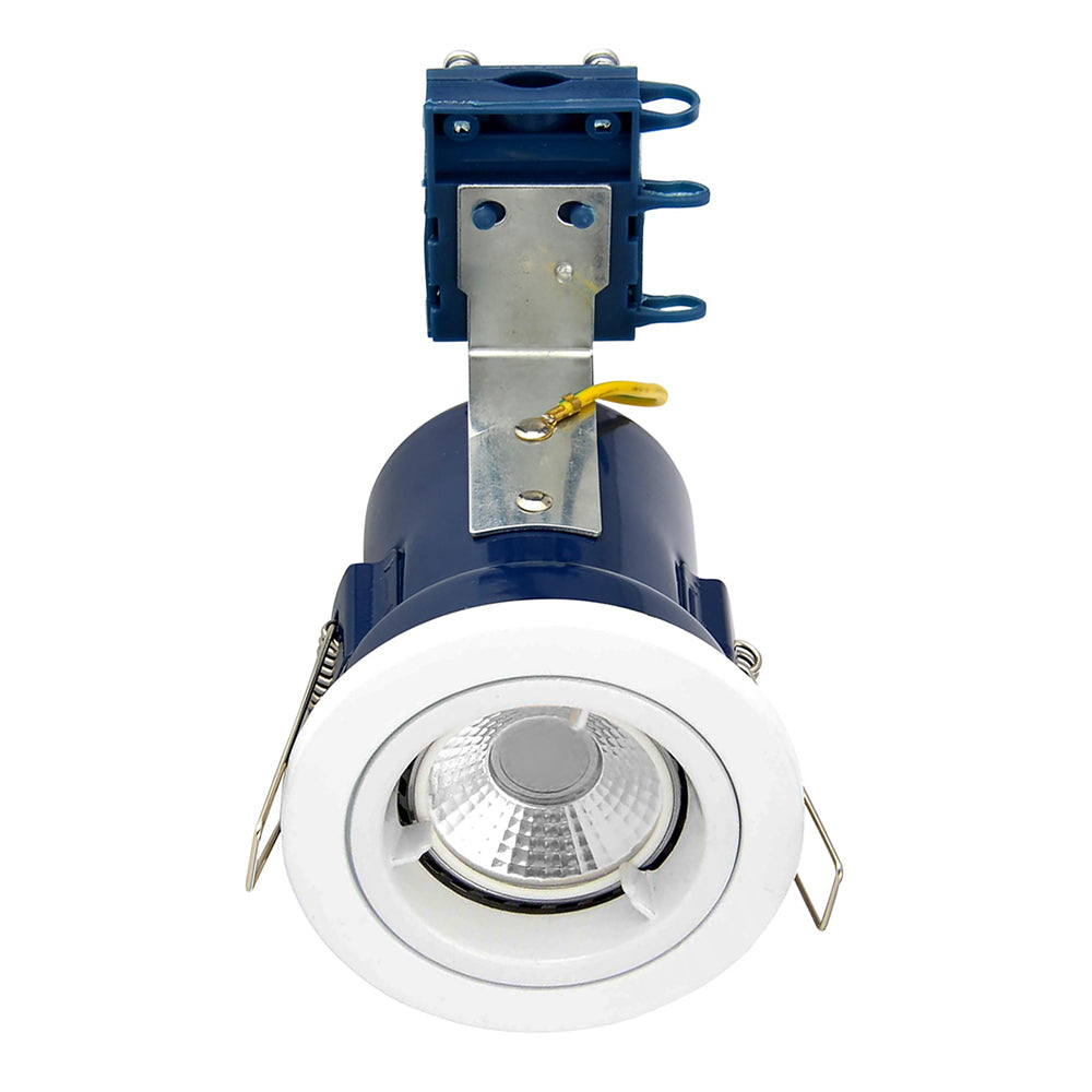 Fixed Recessed Fire Rated Die-Cast Aluminium Downlight Fitting | GU10 | IP20 | White