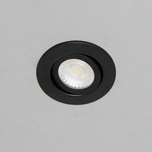 EDEN | Tri-Colour CCT | LED Tilt Adjustable Fire Rated Downlight | Dimmable 7W 700lm | IP65 | Black