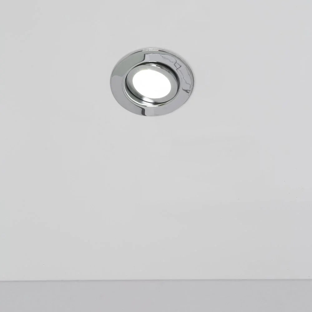 EDEN | Tri-Colour CCT | LED Tilt Adjustable Fire Rated Downlight | Dimmable 7W 700lm | IP65 | Polished Chrome