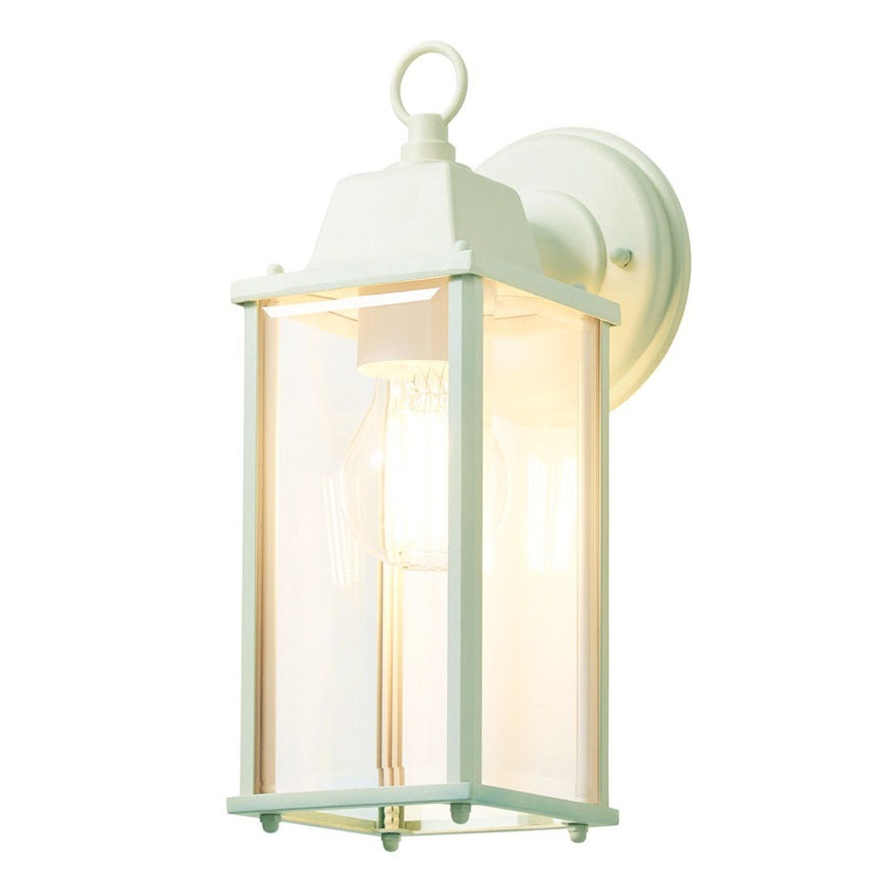 CERES | Outdoor Down Box Glass Wall Porch Lantern Light | E27 | IP23 | Mint Green