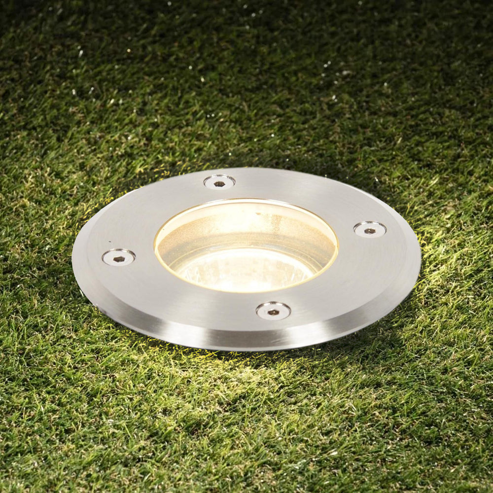 PAN | LED Outdoor Ground & Drive-Over Light | CCT 3000K 4000K 6000K | GU10 IP67 | Stainless Steel