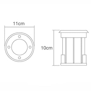 PAN | Outdoor Ground & Drive-Over Light | GU10 IP67 | Stainless Steel