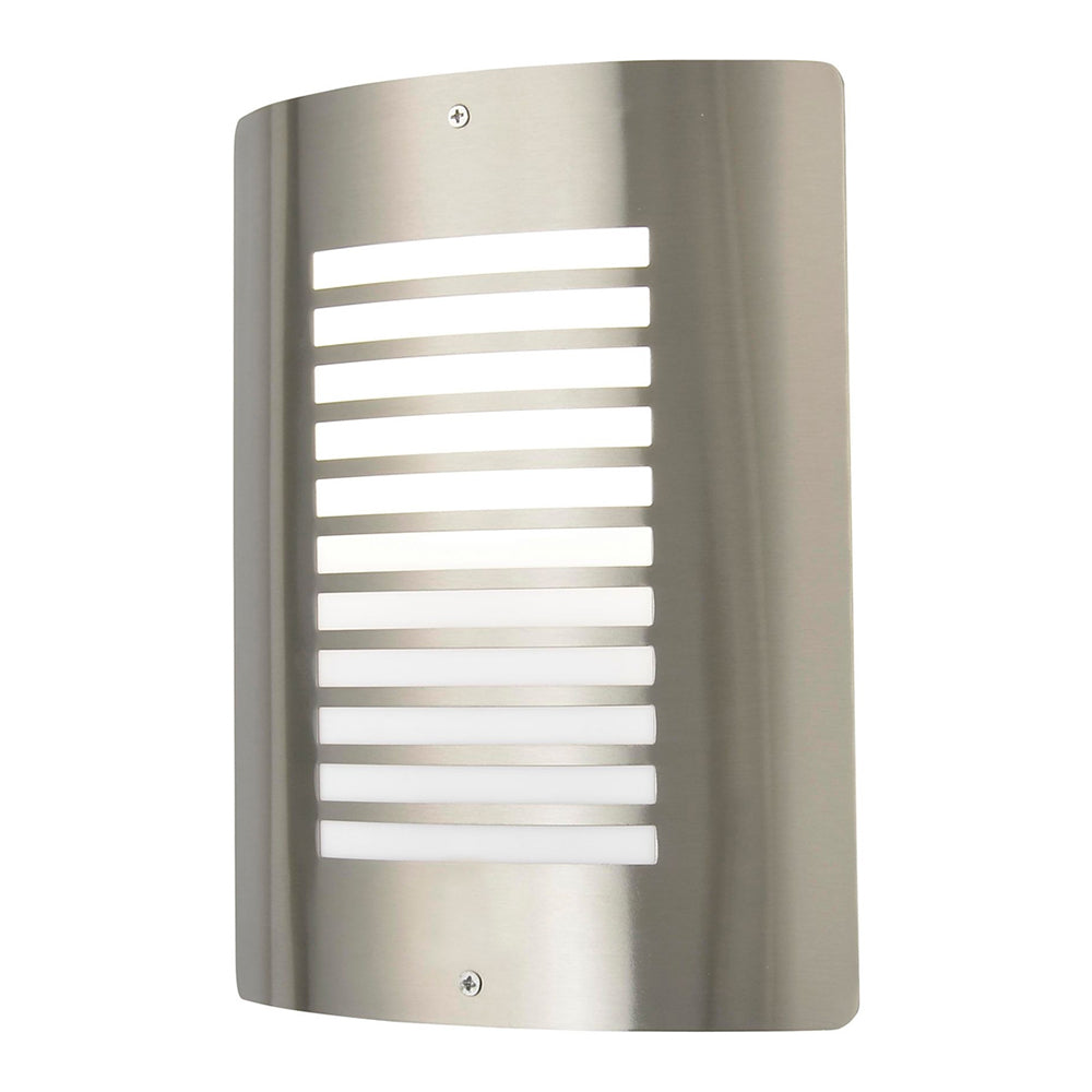 SIGMA | Outdoor Half Box Wall Porch Lantern Light | E27 LED | IP44 | Stainless Steel | 4000K Neutral White