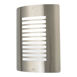 SIGMA | Outdoor Half Box Wall Porch Lantern Light | E27 | IP44 | Stainless Steel