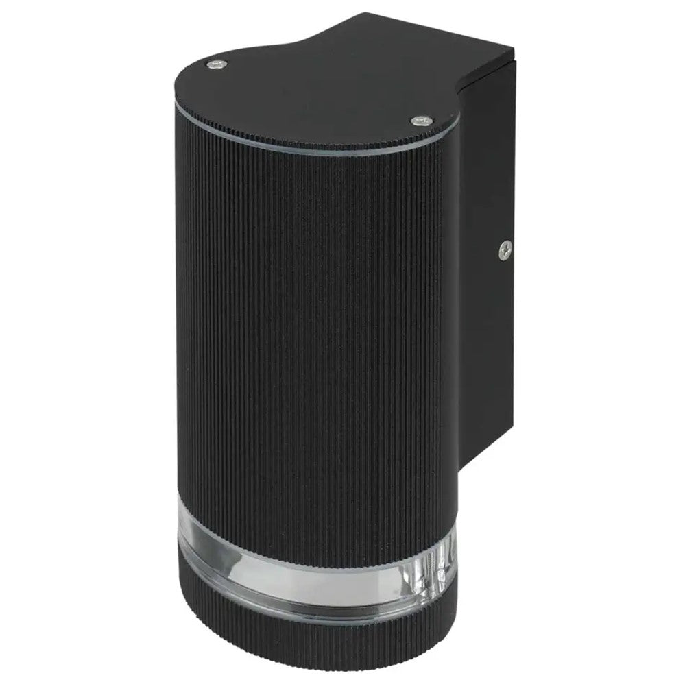 Helix 1 | Outdoor Down Wall Lantern Spot Light | GU10 | IP44 | Black