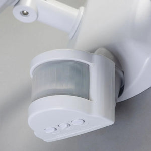 LYNN | LED Outdoor Twin Wall Spot Flood Light | 20W 1250lm | IP65 | White | PIR Motion Sensor