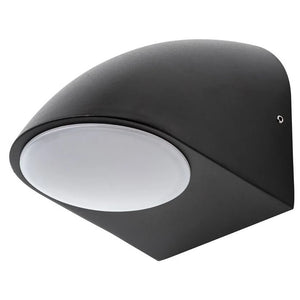 NEVIS | Outdoor Scoop Wall Down Light Fitting | GU10 | IP44 | Black