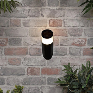 POLLUX | Outdoor Angled Up Wall Lantern Spot Light | LED 4W | IP44 | Black