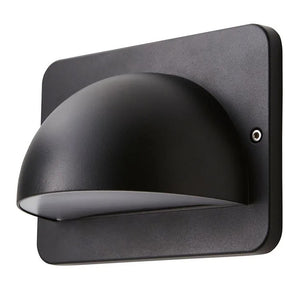 RENNES | Outdoor Curved Half Moon Down Wall Light Fitting | 10W LED | 4000K Neutral White | IP54 | Black