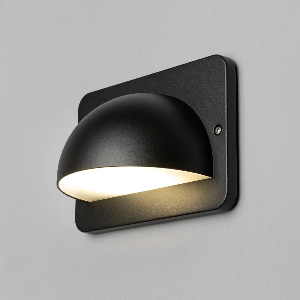 RENNES | Outdoor Curved Half Moon Down Wall Light Fitting | 10W LED | 4000K Neutral White | IP54 | Black