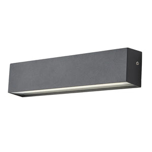 CANNES | Outdoor Linear Down Wall Light Fitting | 9W LED | 4000K Neutral White | IP54 | Anthracite