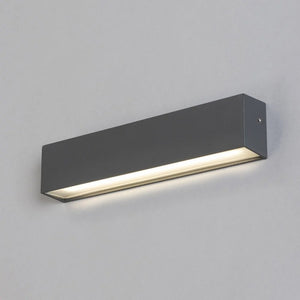 CANNES | Outdoor Linear Down Wall Light Fitting | 9W LED | 4000K Neutral White | IP54 | Anthracite