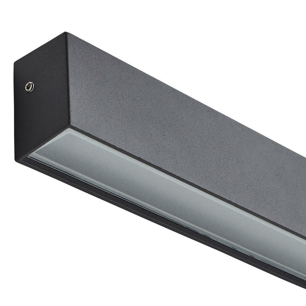 CANNES | Outdoor Linear Down Wall Light Fitting | 9W LED | 4000K Neutral White | IP54 | Anthracite