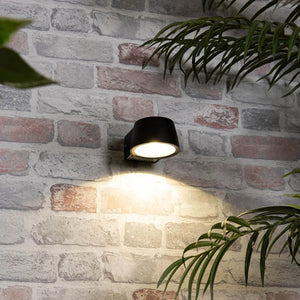 REIMS | Outdoor Down Wall Light Fitting | 5.4W LED | 4000K Neutral White | IP54 | Black