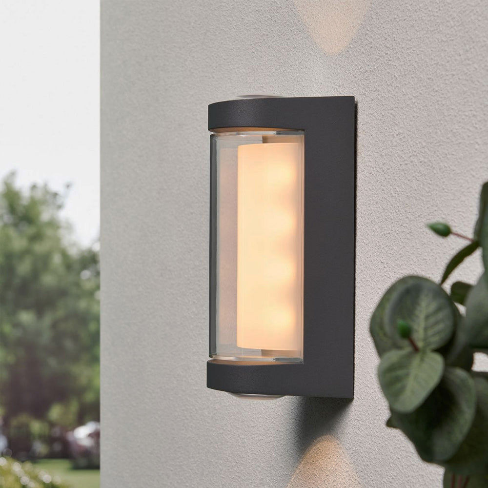 ANAK | Outdoor Up Down Wall Lantern Porch Light | LED CCT Tri-Colour | IP54 | Anthracite