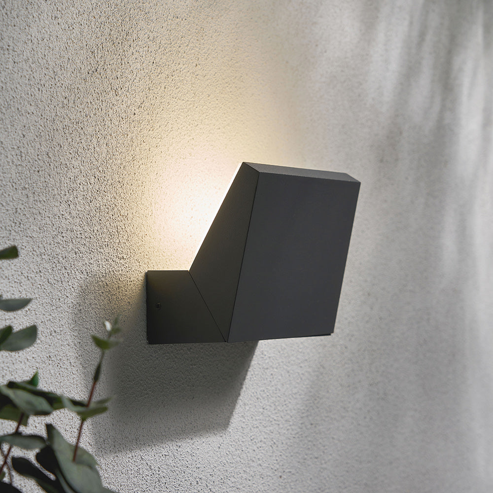 RAYU | Outdoor Up or Down Wall Light | Ideal for Porches & Exterior Area | LED 4000K Neutral White | IP65 | Anthracite