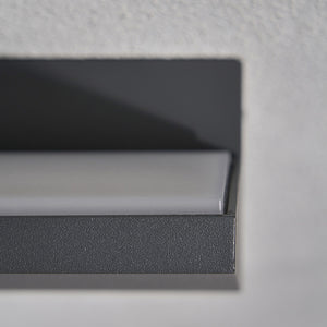 RAYU | Outdoor Up or Down Wall Light | Ideal for Porches & Exterior Area | LED 4000K Neutral White | IP65 | Anthracite