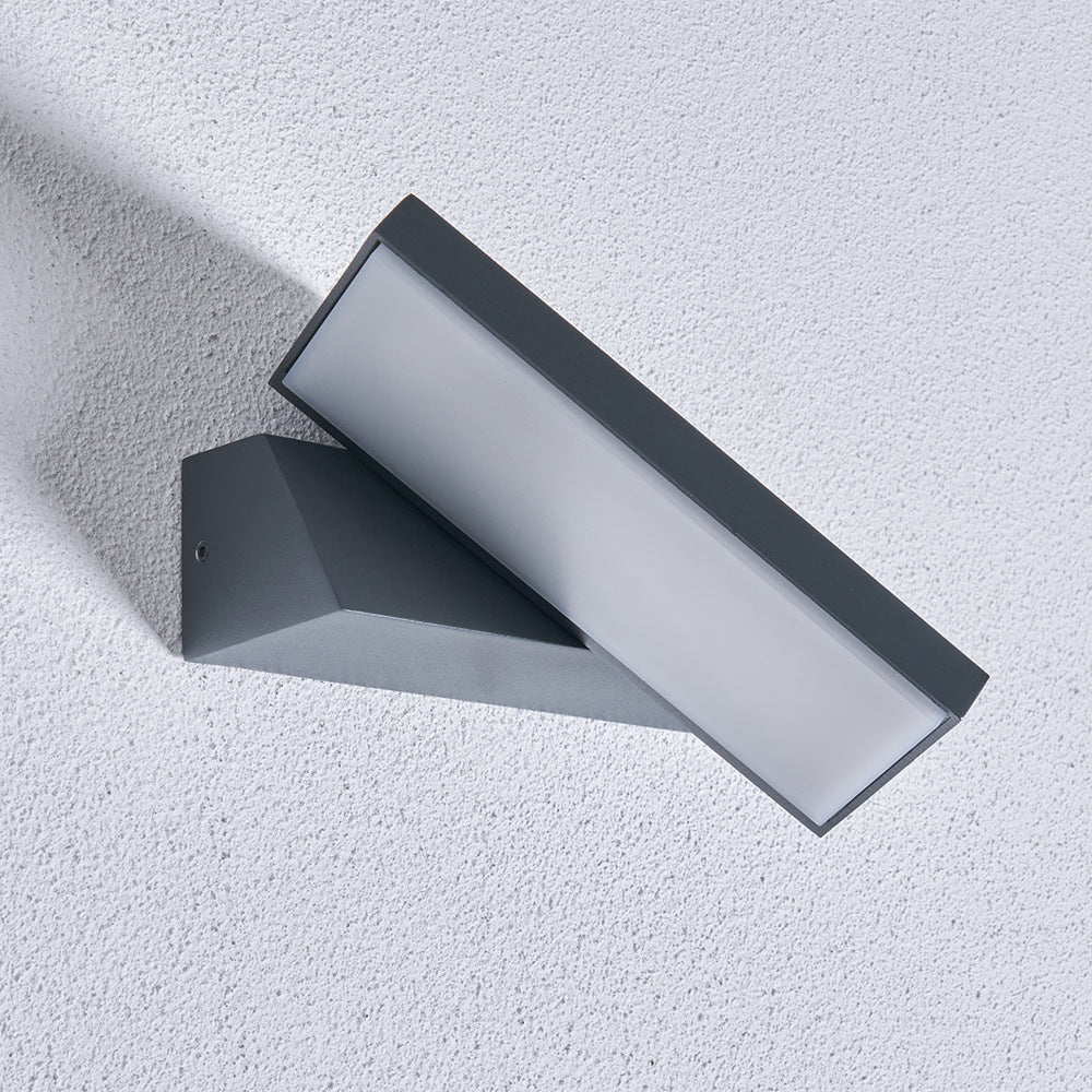 RAYU | Outdoor Up or Down Wall Light | Ideal for Porches & Exterior Area | LED 4000K Neutral White | IP65 | Anthracite