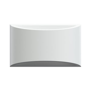 ALPHA XL Large Curved Plaster Uplighter Wall Fitting | E14 | Up Down Light Effect