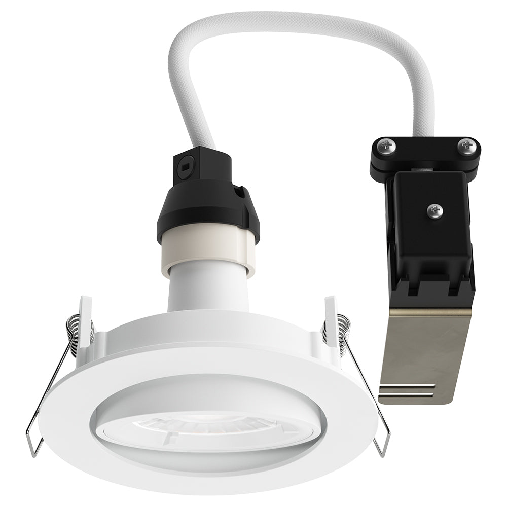 Adjustable Tilt Recessed Downlight Fitting | GU10 | IP20 | White