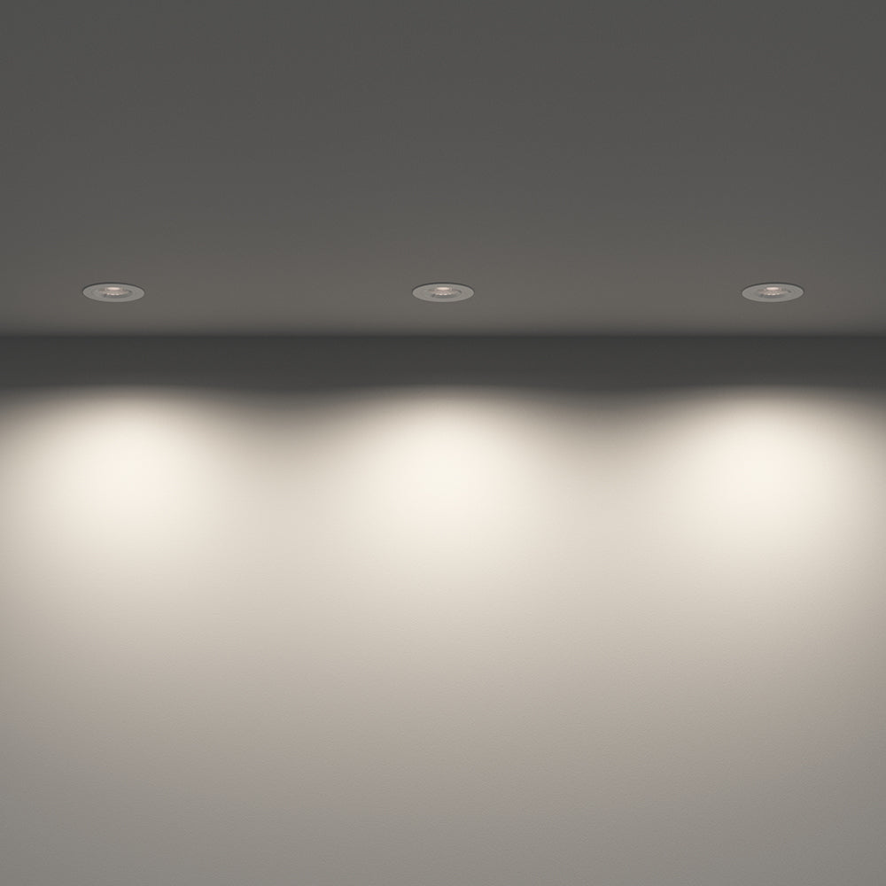 LED Fixed Recessed Dimmable Downlight Fitting | 6W GU10 | 6000K Daylight White | IP20 | White