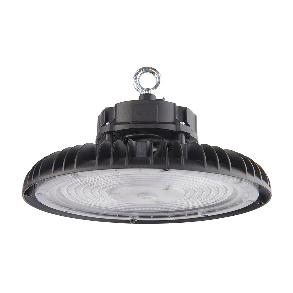 AltumPRO Highbay Industrial Ceiling Dimmable Light for Warehouses & Commercial | LED 120W/150W/200W | 160lm/w | CCT 4000-6000K | IP65 | Black