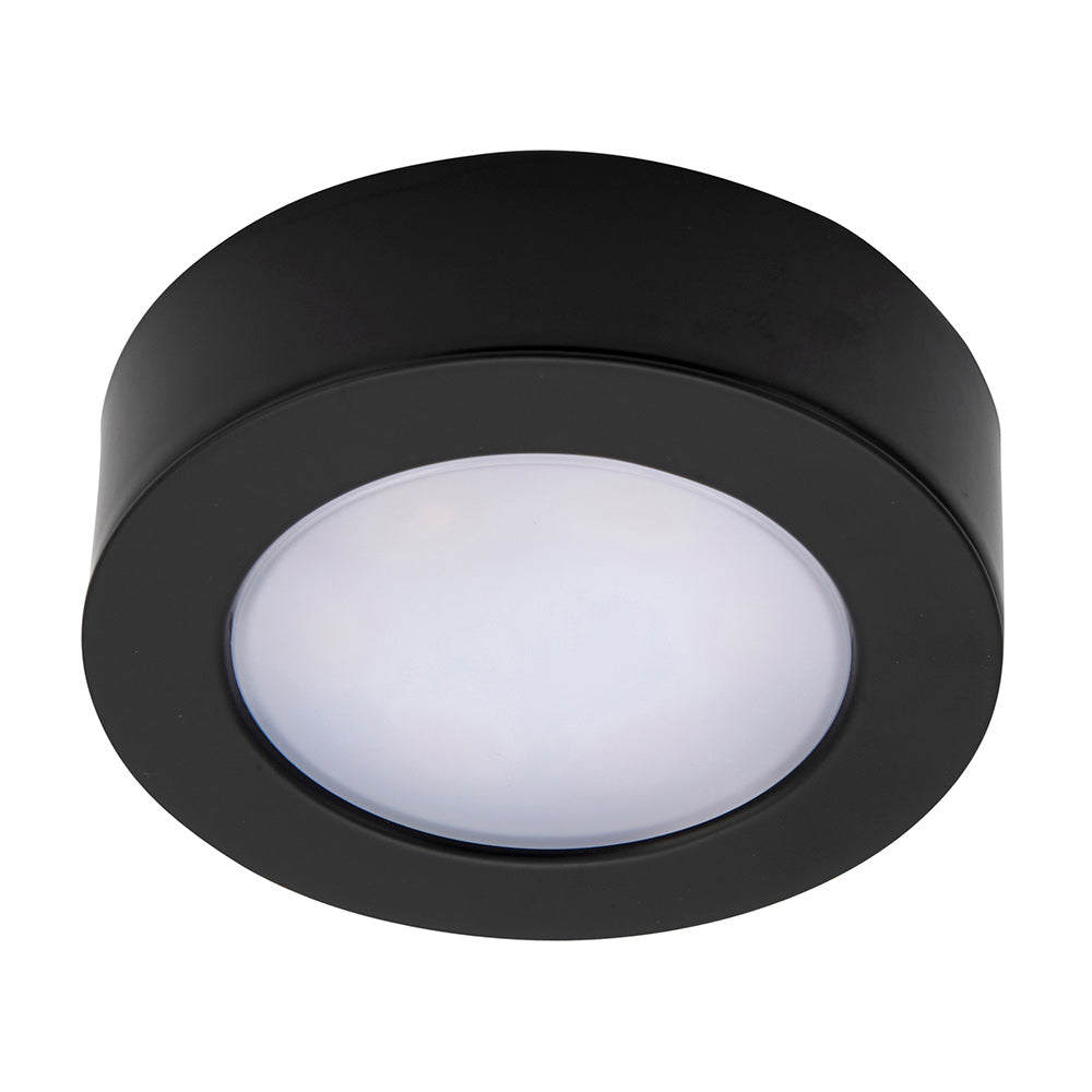 Hera | Surface / Recessed Round Under Cabinet Light | LED 2.5W | IP20 | CCT Tri-Colour | Black