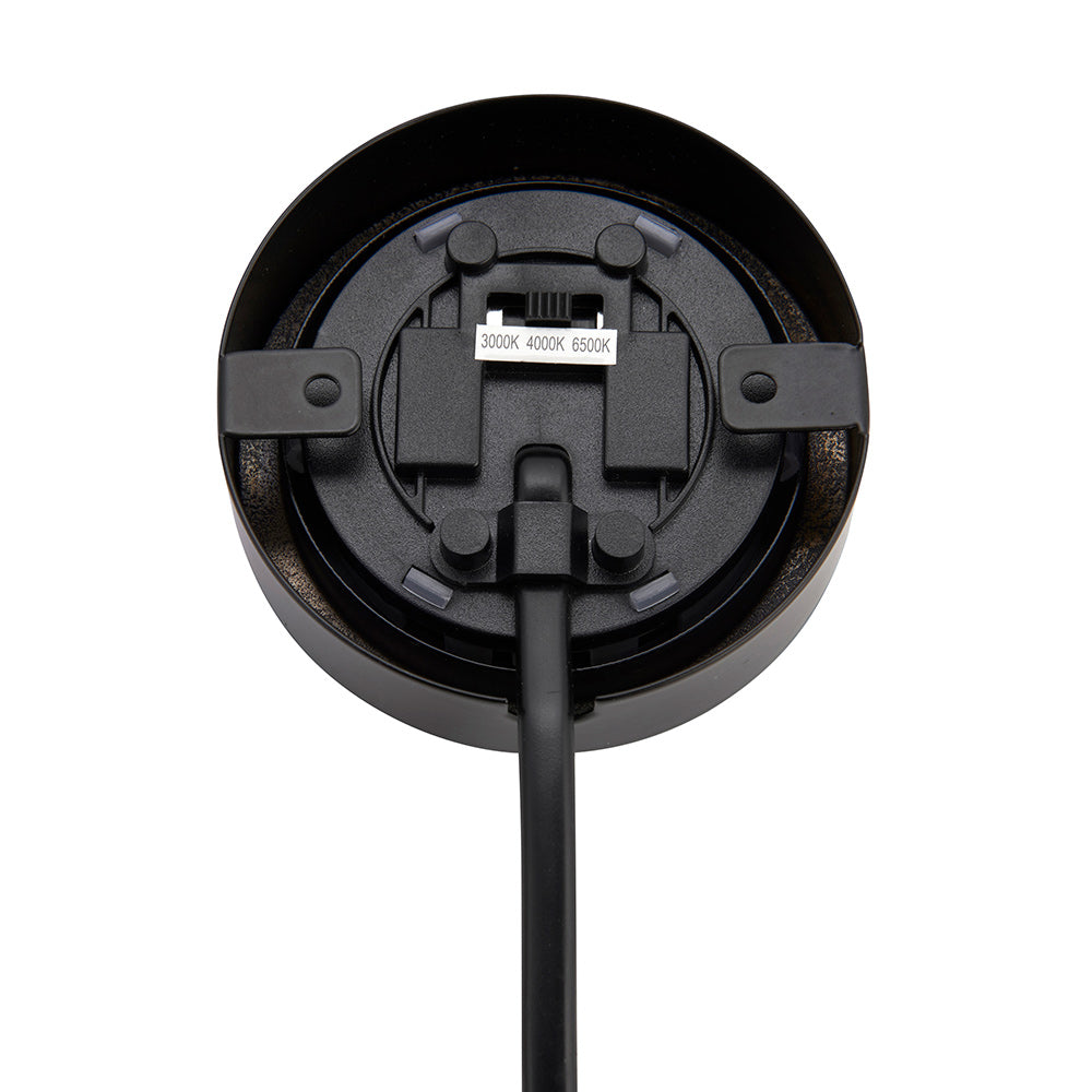 Hera | Surface / Recessed Round Under Cabinet Light | LED 2.5W | IP20 | CCT Tri-Colour | Black