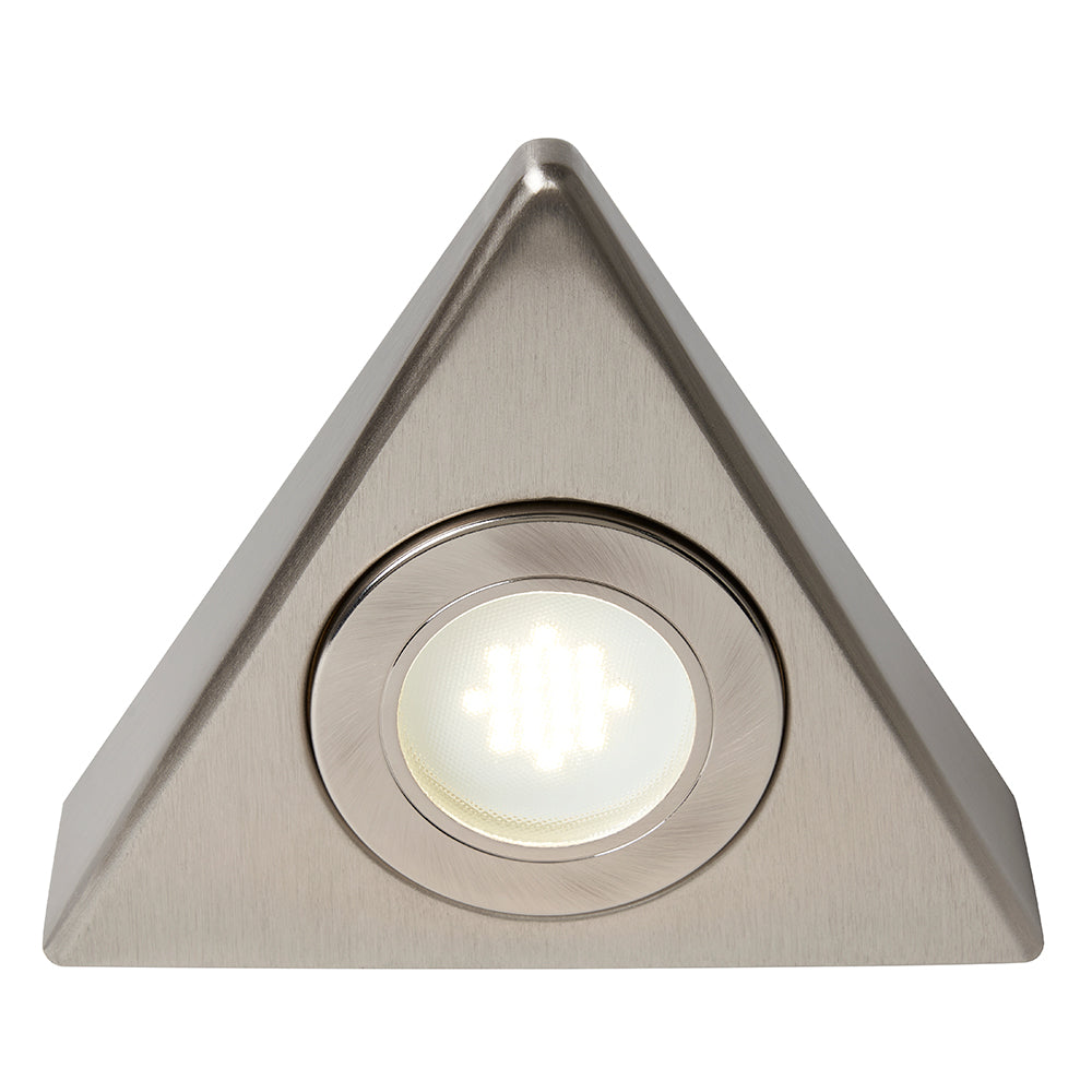 FARO | Surface Triangle Under Cabinet Light | LED 1.5W | IP44 | CCT Tri-Colour | Satin Nickel