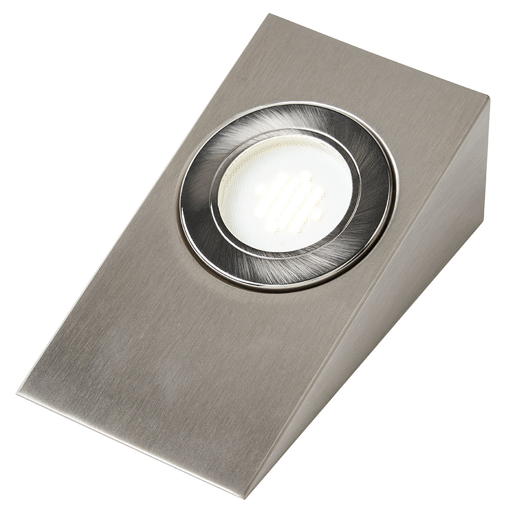 Surface Wedge Under Cabinet Light | LED 1.5W | IP44 | 4000K Neutral White | Satin Nickel