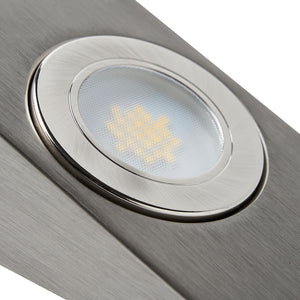 Surface Wedge Under Cabinet Light | LED 1.5W | IP44 | 4000K Neutral White | Satin Nickel