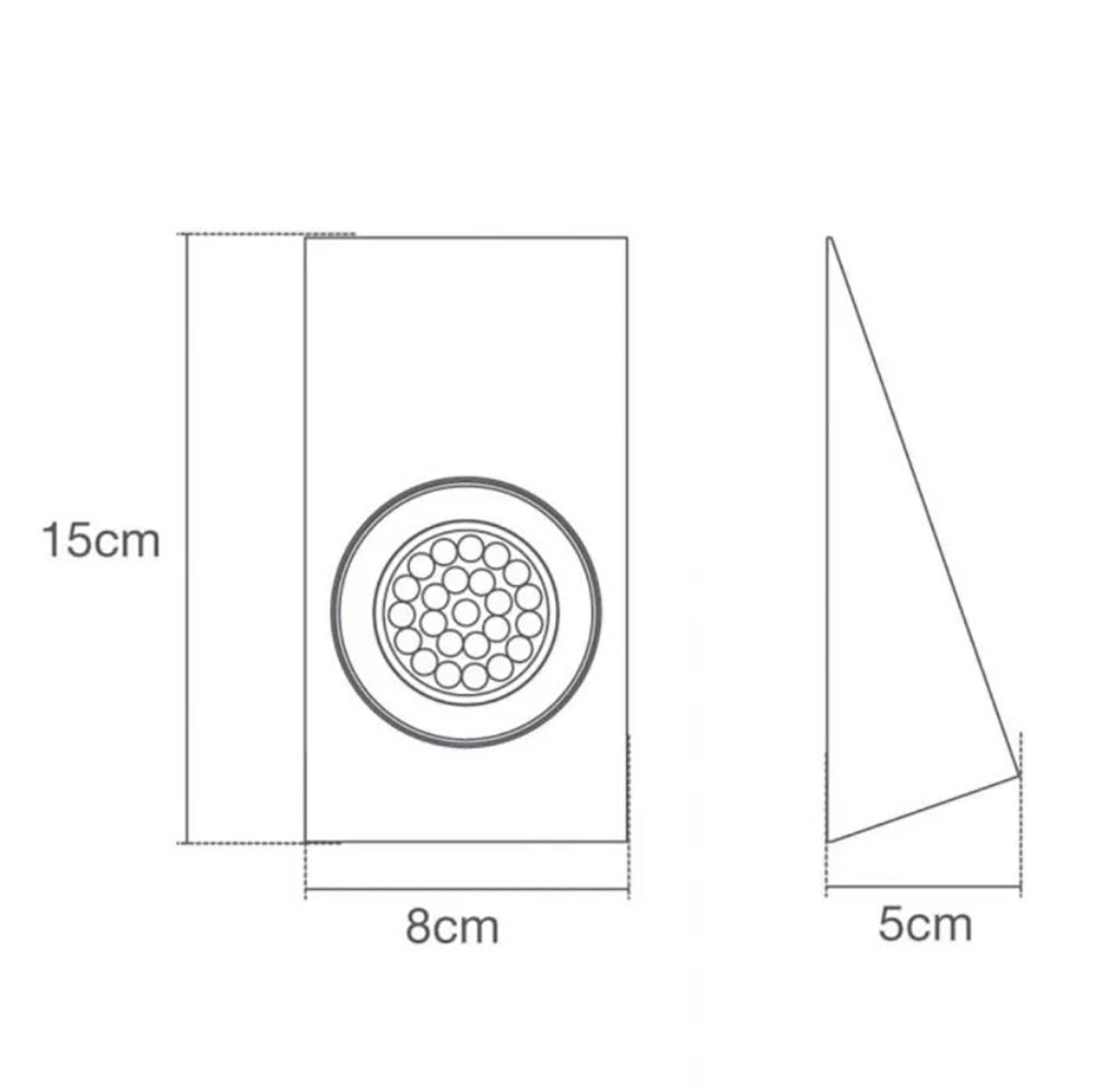 Surface Wedge Under Cabinet Light | LED 1.5W | IP44 | 4000K Neutral White | Satin Nickel