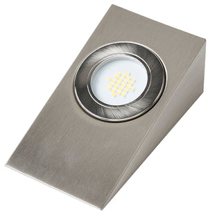 Surface Wedge Under Cabinet Light | LED 1.5W | IP44 | 4000K Neutral White | Satin Nickel