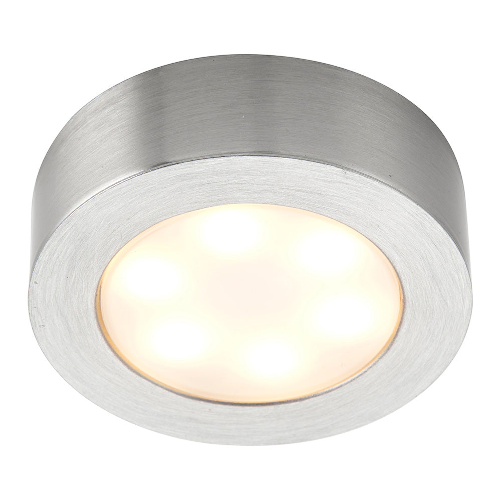 Hera | Surface / Recessed Round Under Cabinet Light | LED 2.5W | IP20 | CCT Tri-Colour | Brushed Chrome