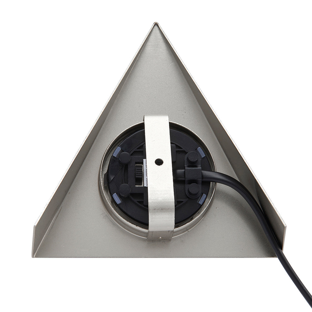 NYX | Surface Triangle Under Cabinet Light | LED 2.5W | IP20 | CCT Tri-Colour | Brushed Chrome