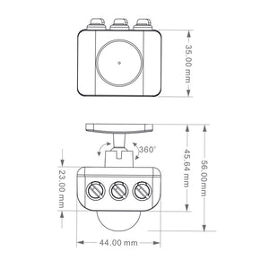 Add on PIR Mini Sensor for Cabinet Lights | IP20 | White